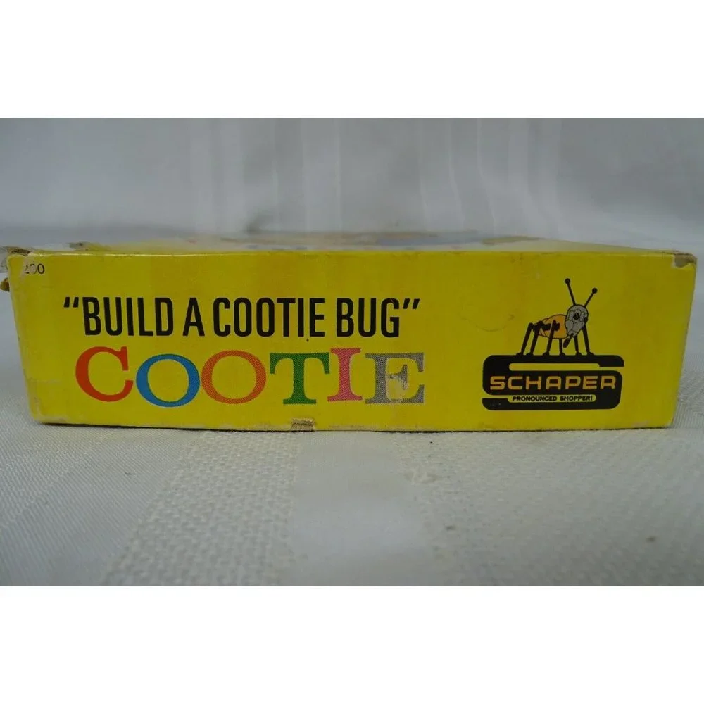 Vtg. 1949 Cootie Game Shaper Complete